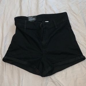 Black H&M (Divided) High Waisted Shorts- US6